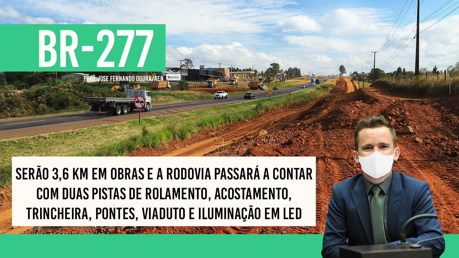DER-PR publica resultado da licitação da duplicação da BR-277 em Guarapuava