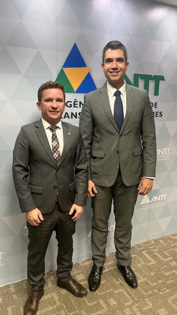 Deputado Federal Rodrigo Estacho e Diretor-Geral da ANTT, Guilherme Theo